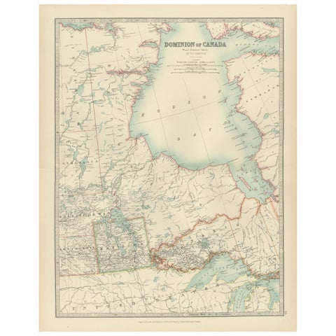 Canada Map 1903 - Dominion of Canada, West Central Sheet