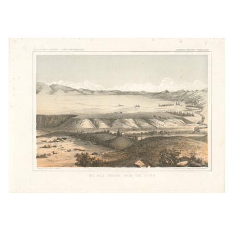 Big Hole Prairie View – Scenic Montana Landscape Print, Published in 1856