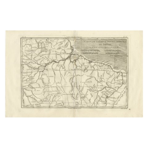 Northern Brazil & Amazon Basin – Enlightenment Map by Rigobert Bonne, c.1780