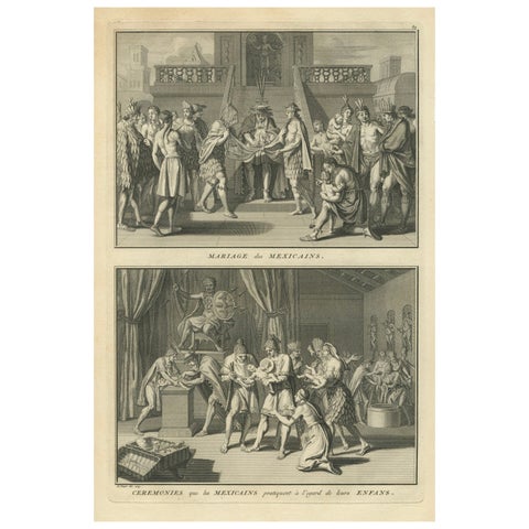 Mexican Marriage and Childhood Ceremonies as Imagined in the 18th Century, 1734