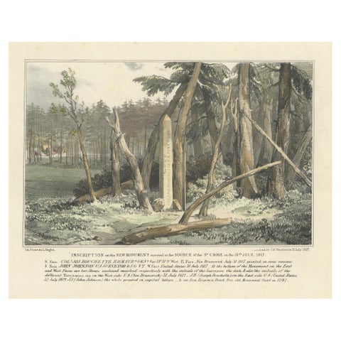 Boundary Marker at St. Croix River Source, 1817 – A Historic Diplomatic Monument