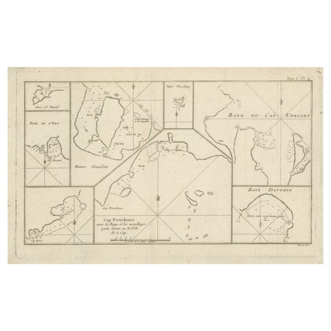 Antique Map of Cape Providence & St. David’s Cove – Strait of Magellan, 1774