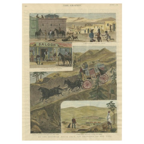 The Southern Route From San Francisco to New York Published in The Graphic, 1887