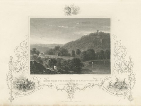 Monte Video, Residence of D. Wadsworth near Hartford, Connecticut, circa 1850