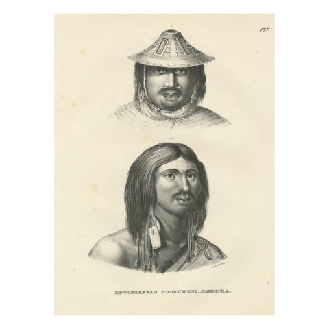 Portraits of Inhabitants of Northwest America by Karl Joseph Brodtmann, 1836