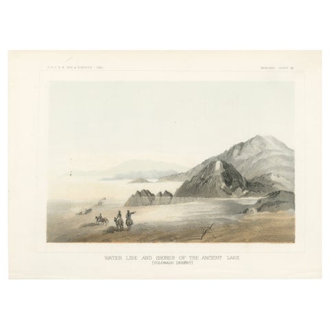 Geological Marvels of the Colorado Desert – Ancient Lake Shoreline, 1856