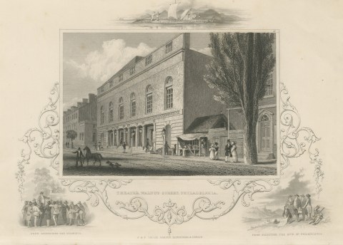 Walnut Street Theatre, Philadelphia, Penn Addressing the Colonists, circa 1850