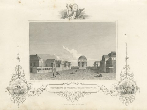 University of Virginia, Charlottesville, Surrender of Cornwallis, circa 1850
