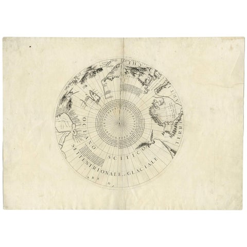 Greenland & the North Pole – Antique Polar Map by V.M. Coronelli, c.1692