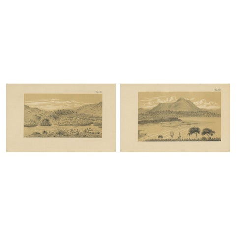 Aruba Landscape & Mountain Views - Dutch West Indies by Karl Martin, 1888