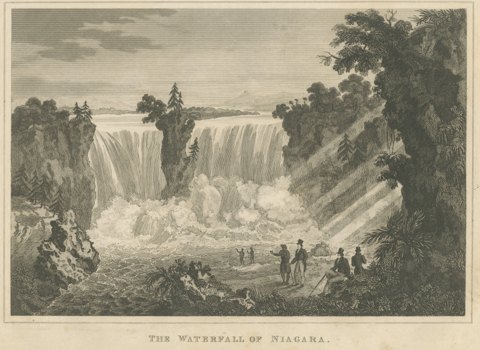 The Waterfall of Niagara, Engraving Published by Thomas Kelly, circa 1830