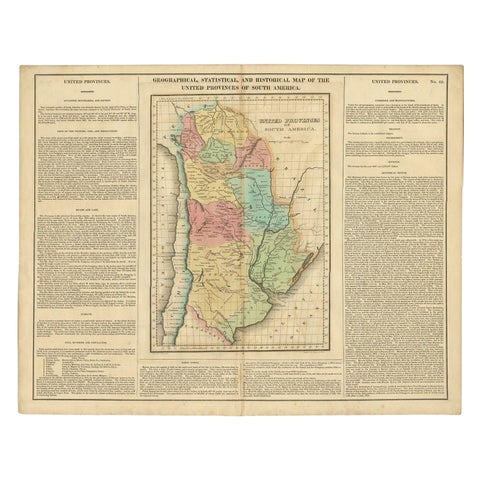 Antique Map of South America by Finlayson, 1822