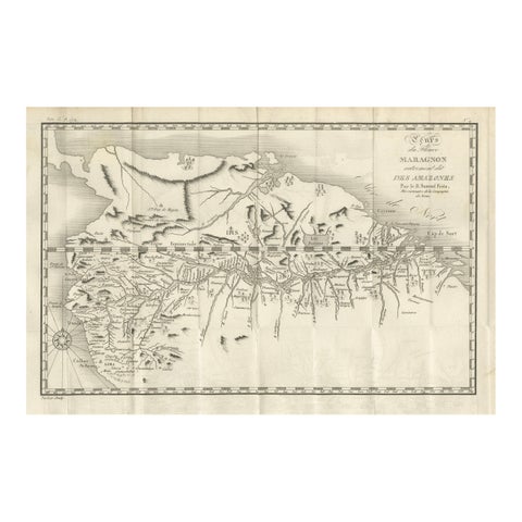 Antique Map of the Amazon River – Maragnon or River of the Amazons, c.1760
