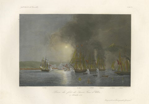French Capture of San Juan de Ulúa, Mexico after Gudin, c.1840