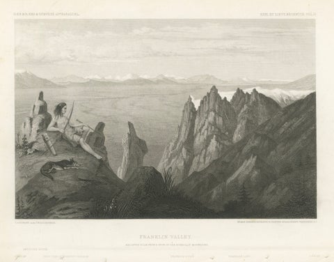 Franklin Valley, Great Basin Nevada – Beckwith Survey Engraving, c.1855